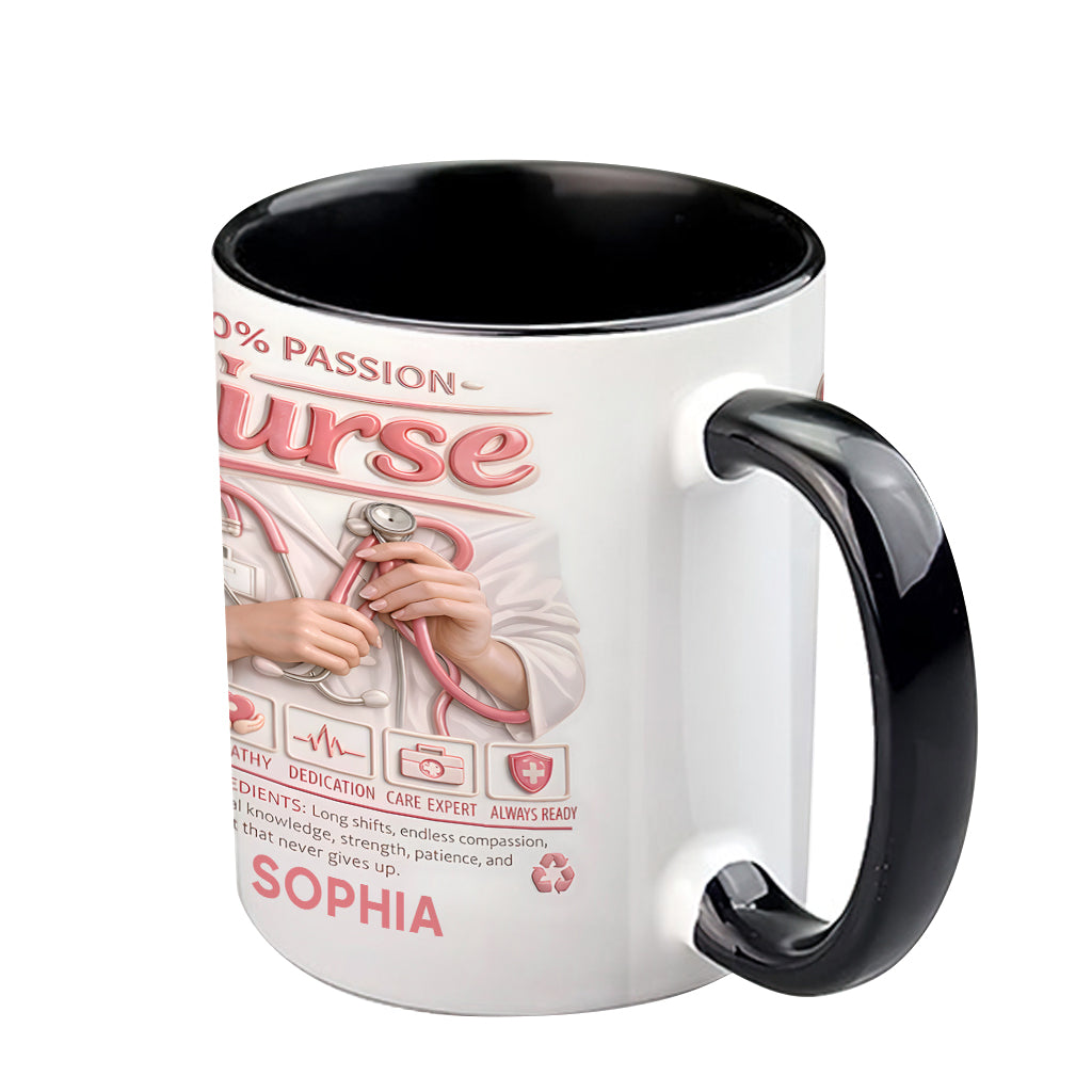 Nurse Portfolio - Personalized Nurse Accent Mug