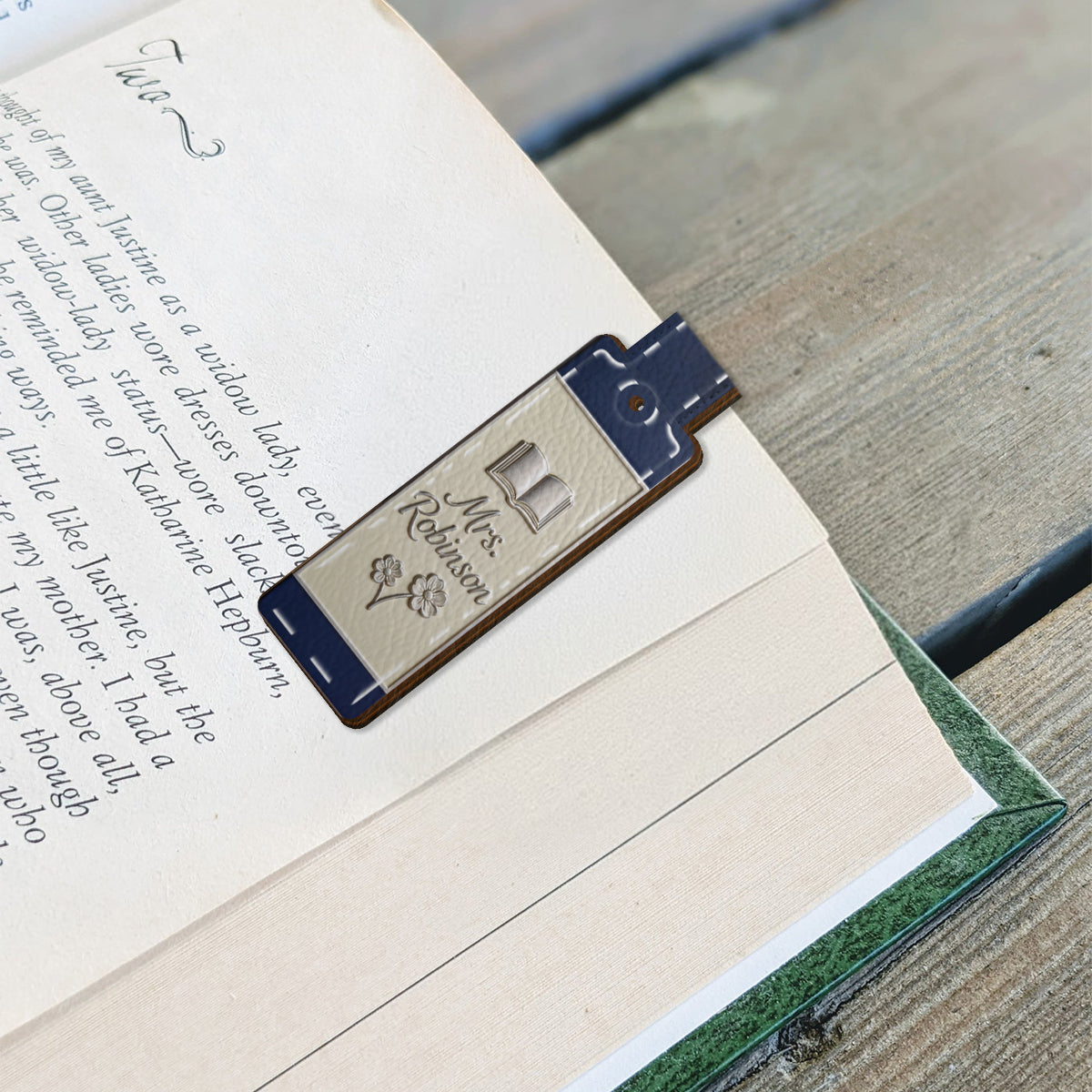 Teacher Gifts - Personalized Teacher Shaped Magnetic Bookmark
