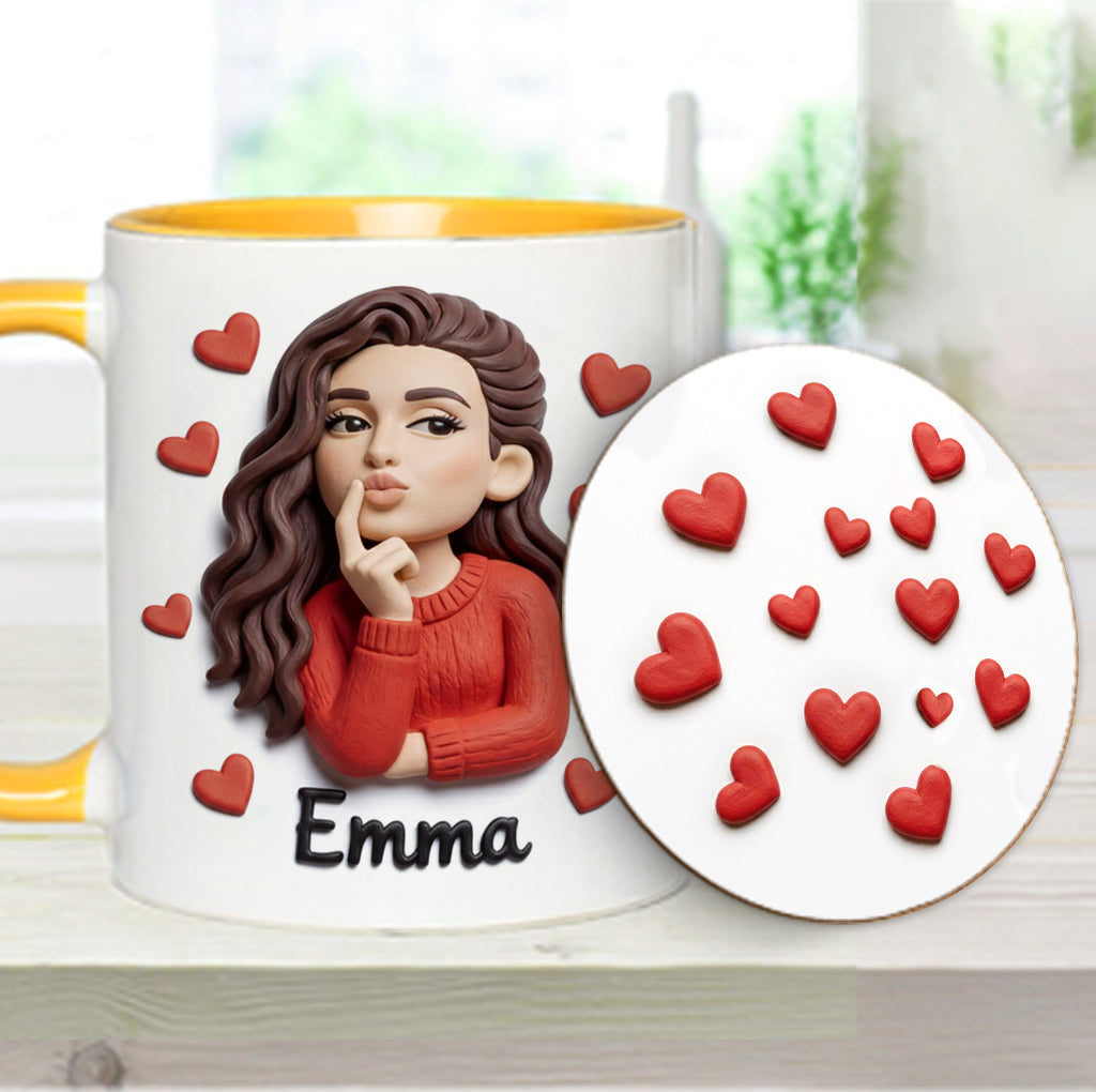 Custom From Any Photo Perfect Gift For Couple - Personalized Couple Accent Mug & Coaster