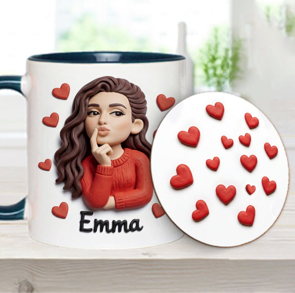 Custom From Any Photo Perfect Gift For Couple - Personalized Couple Accent Mug & Coaster