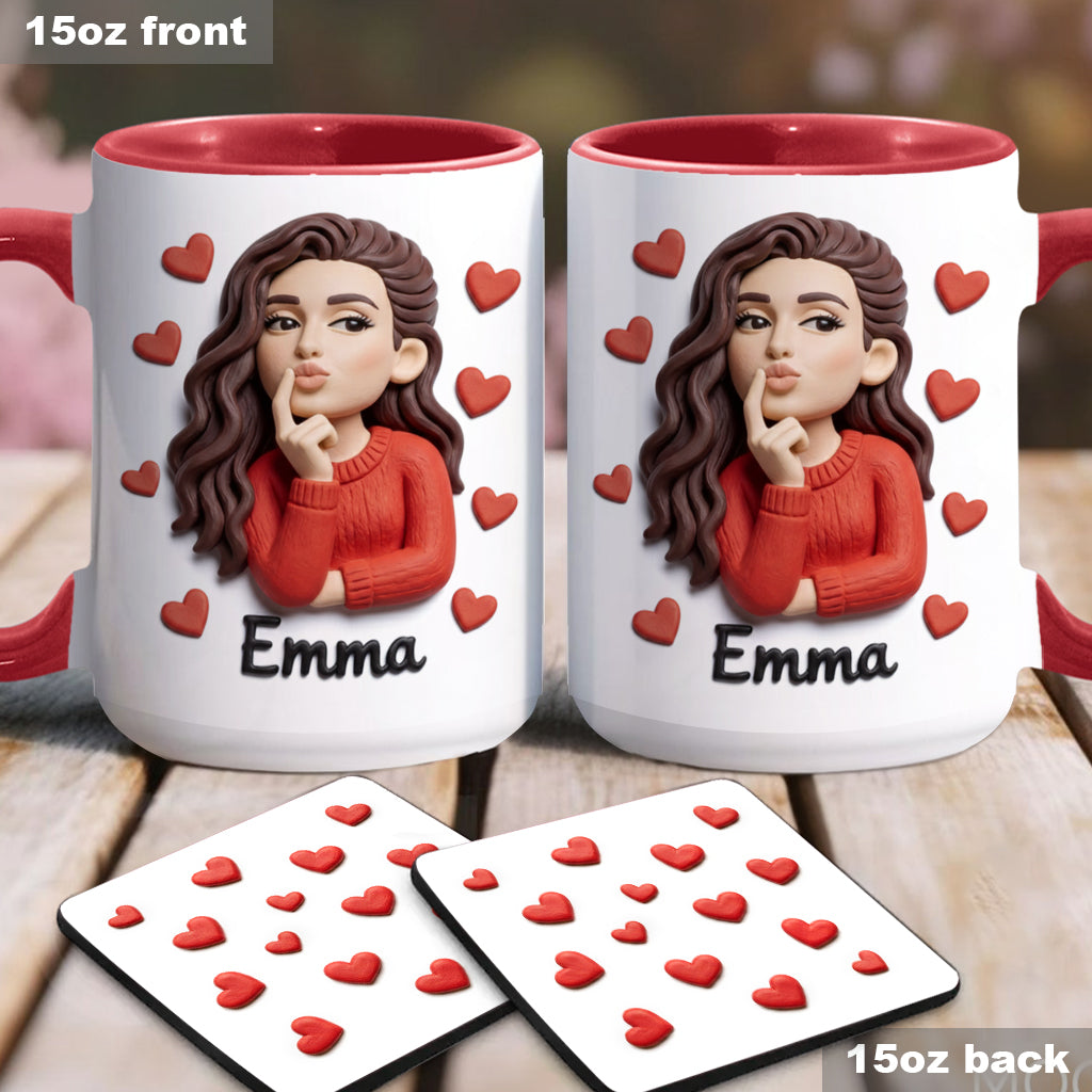 Custom From Any Photo Perfect Gift For Couple - Personalized Couple Accent Mug & Coaster