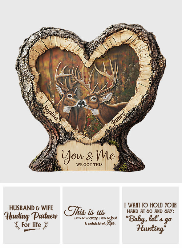 This Is Us – Personalisierte Jagd-Acrylplakette in individueller Form