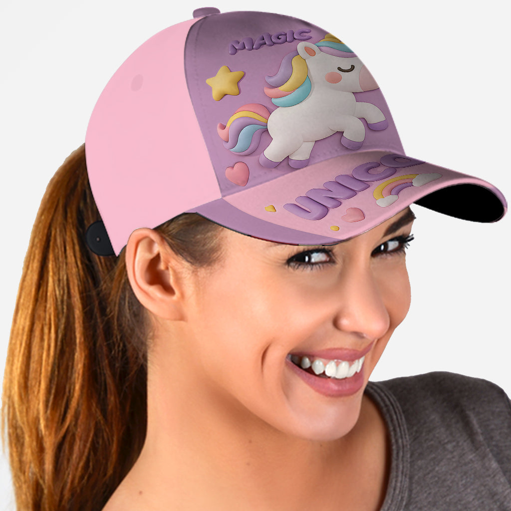 Cute Unicorn or Turtle Children's Gift - Personalized Kid Classic Cap