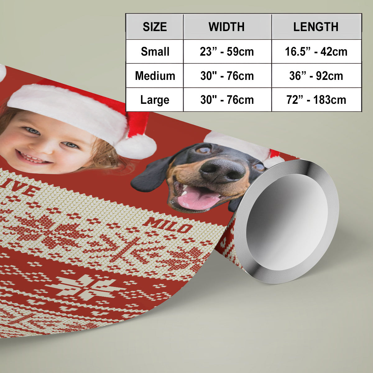 Joyeux Noël - Papiers cadeaux personnalisés pour toute la famille