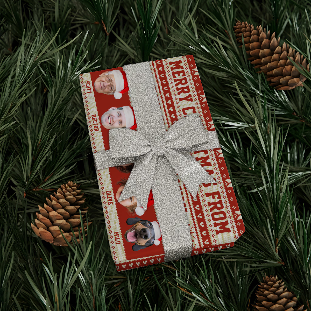 Joyeux Noël - Papiers cadeaux personnalisés pour toute la famille