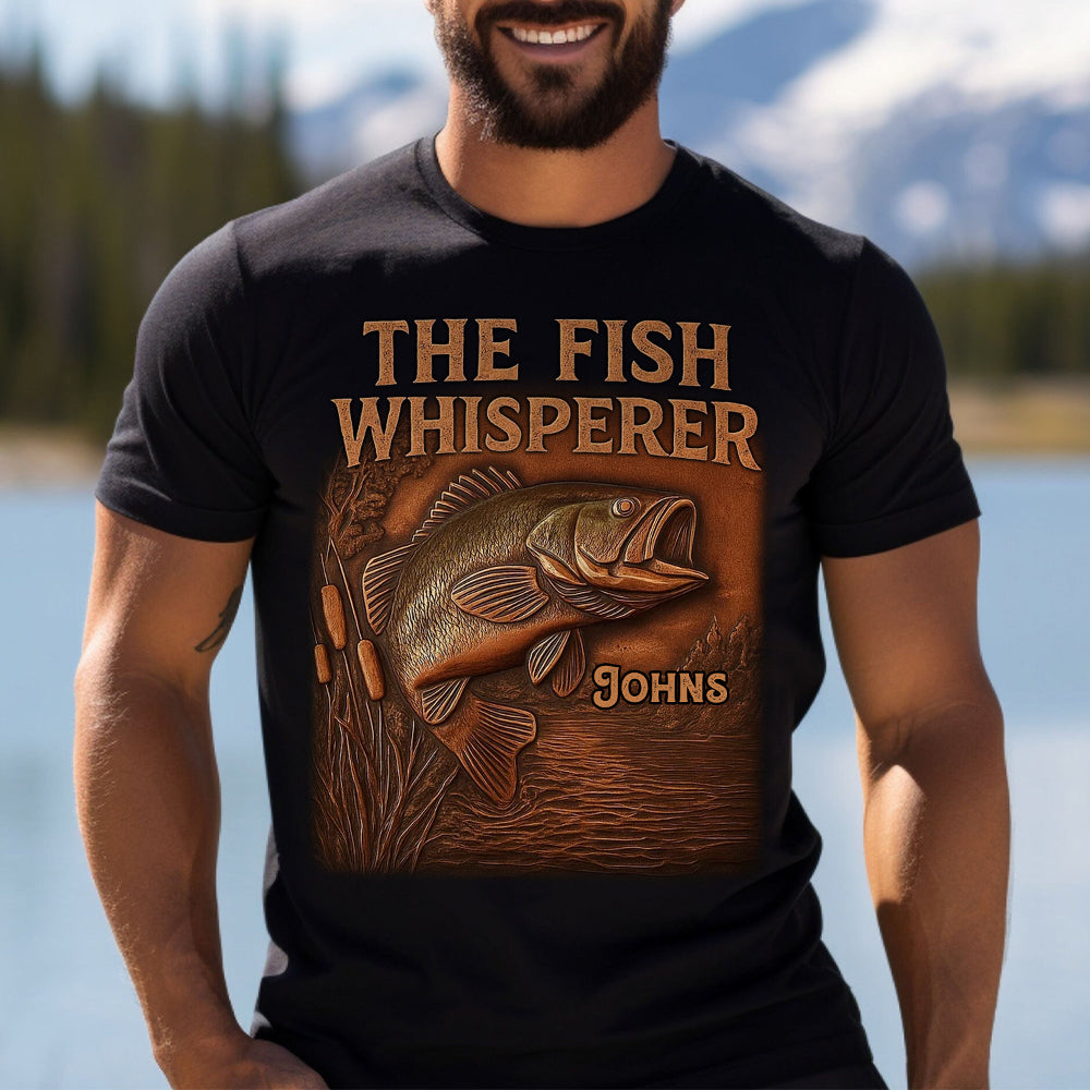 Le Chuchoteur de Poissons - T-shirt et sweat à capuche de pêche personnalisés