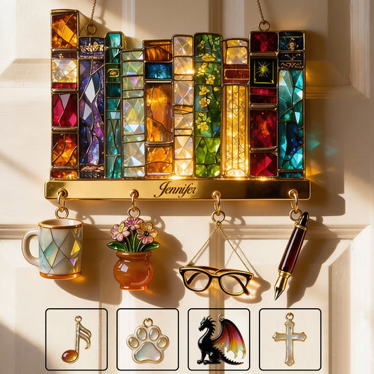 Amoureux des livres - Panneau lumineux LED personnalisé en acrylique représentant un livre
