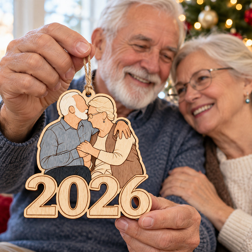Custom Face No Face Custom Photo Family Gathering 2026 - Personalized Family Ornament
