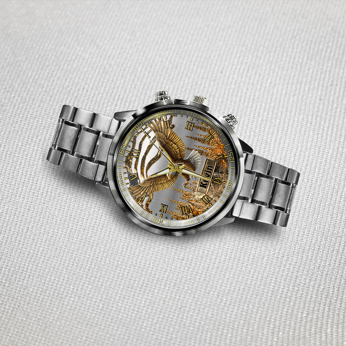 Strong Eagle – Personalisierte Weißkopfseeadler-Handuhr