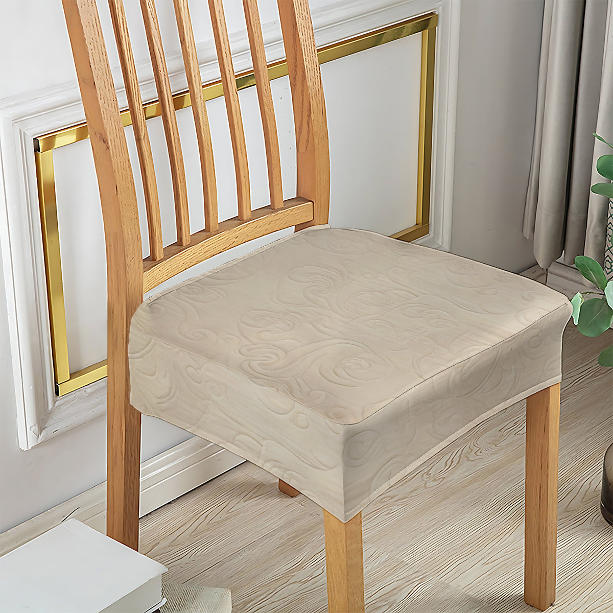 Christmas In Heaven - Personalized Memorial Chair Cover Set