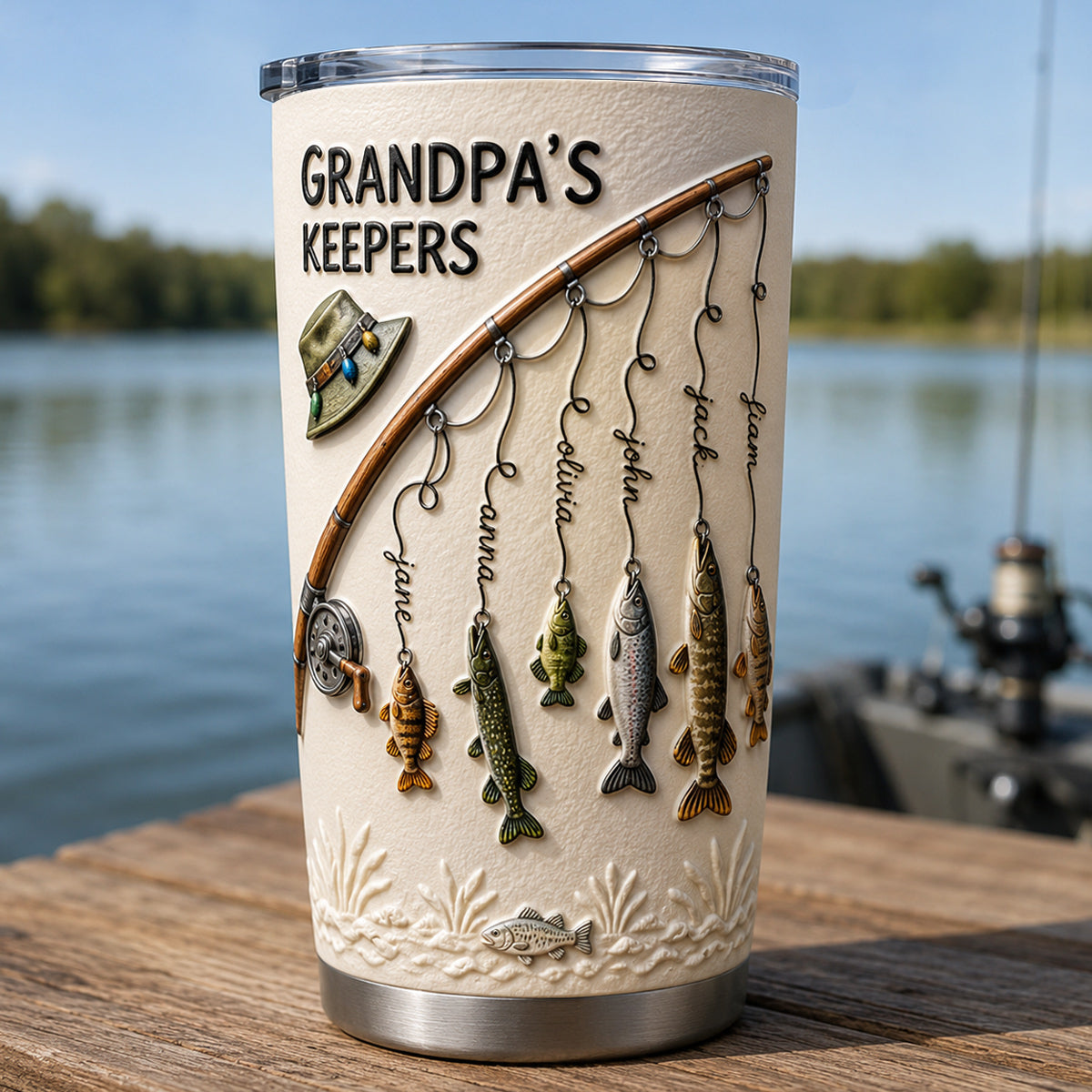 Opa's Angler - Personalisierter Angelbecher