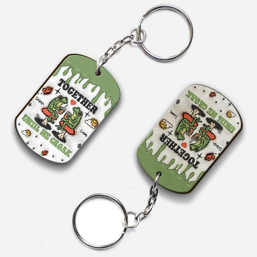 Ensemble jusqu'à la mort - Porte-clés grenouille personnalisé