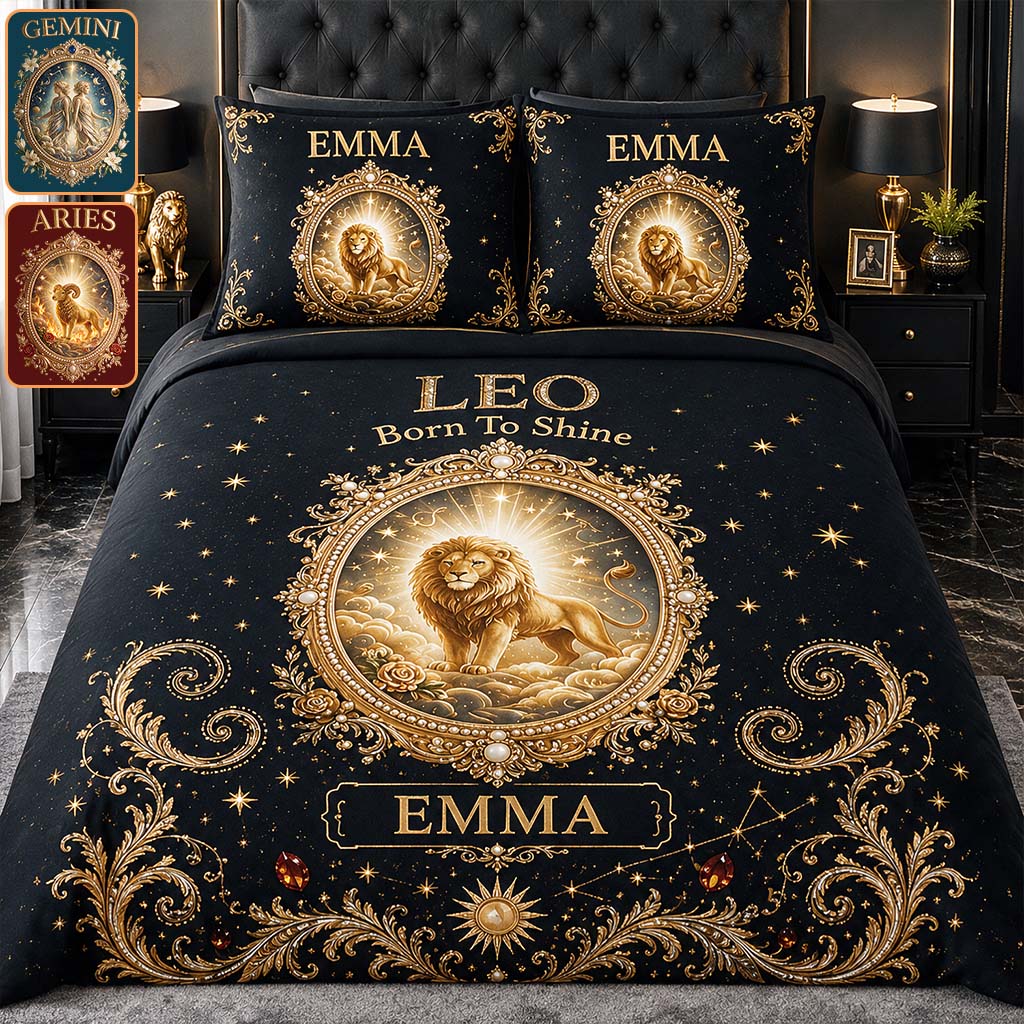 Ensemble de Lit de Luxe Signe Astrologique - Literie Personnalisée