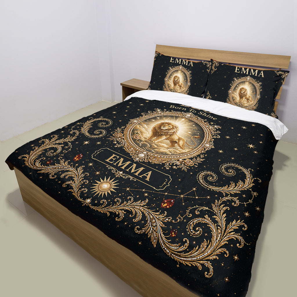 Ensemble de Lit de Luxe Signe Astrologique - Literie Personnalisée