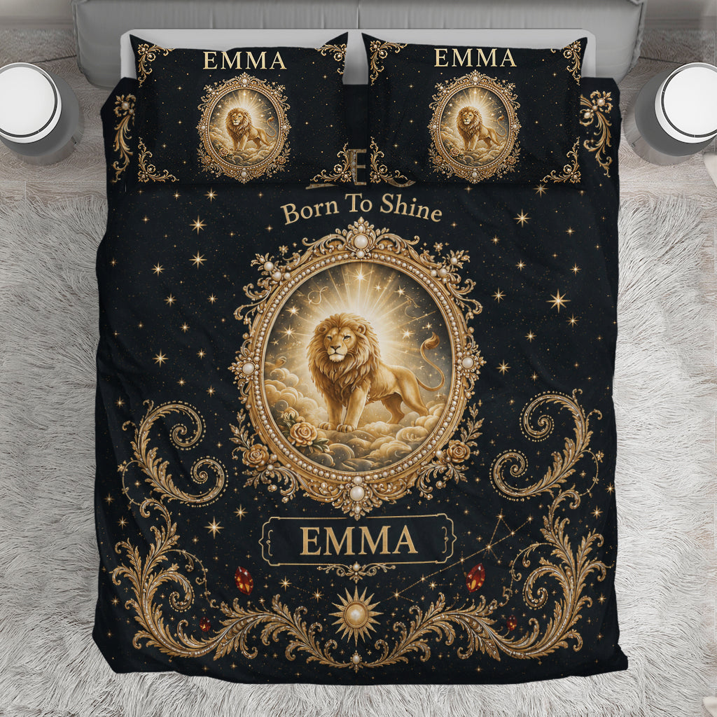 Ensemble de Lit de Luxe Signe Astrologique - Literie Personnalisée