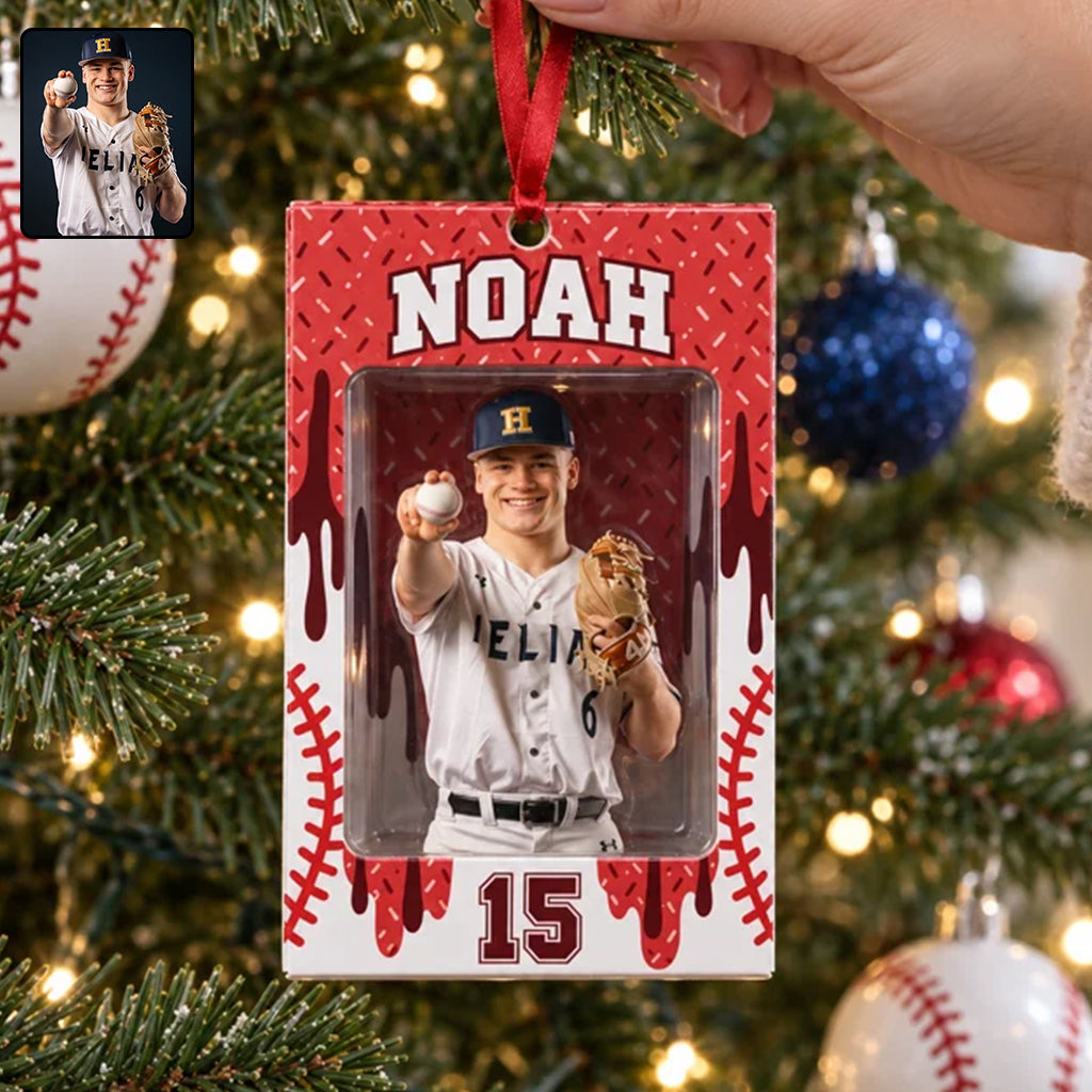 Love Baseball - Personalized Baseball Premium 3D Ornament