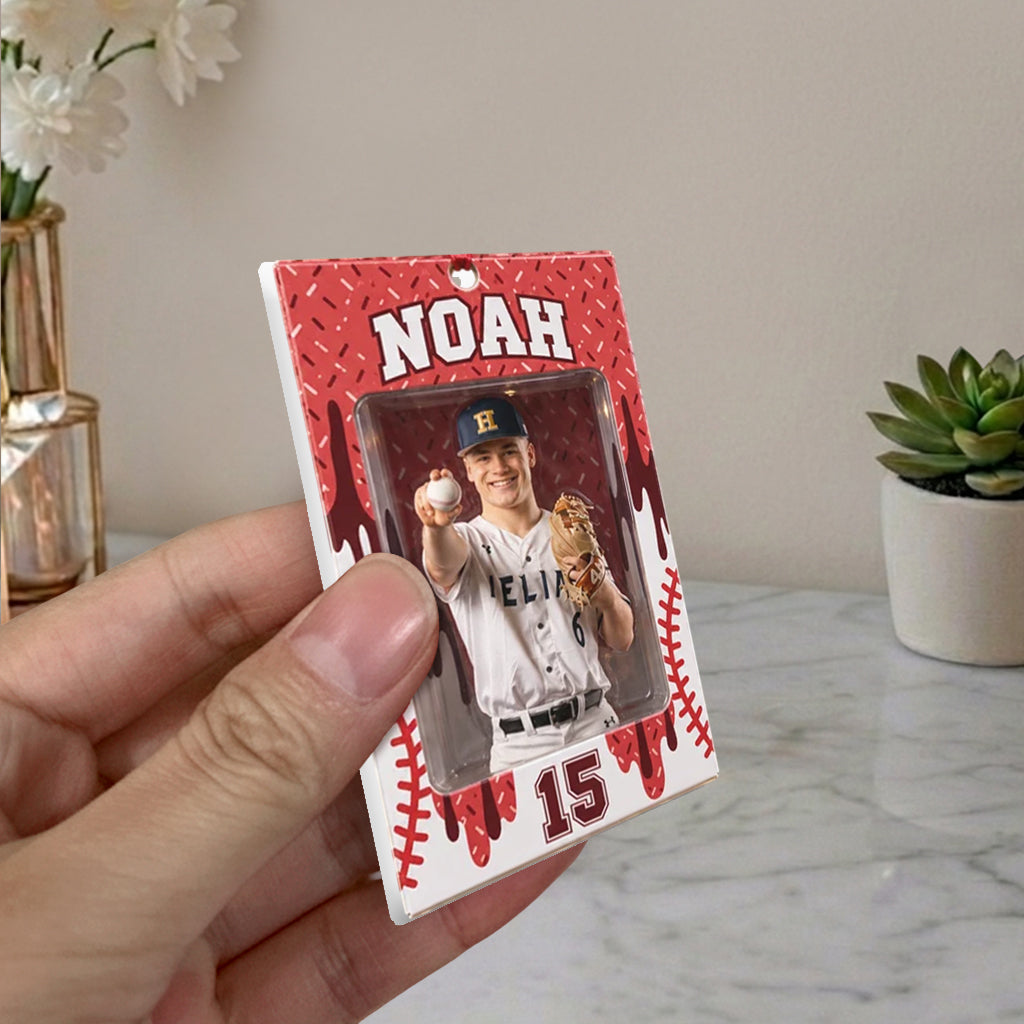 Love Baseball - Personalized Baseball Premium 3D Ornament