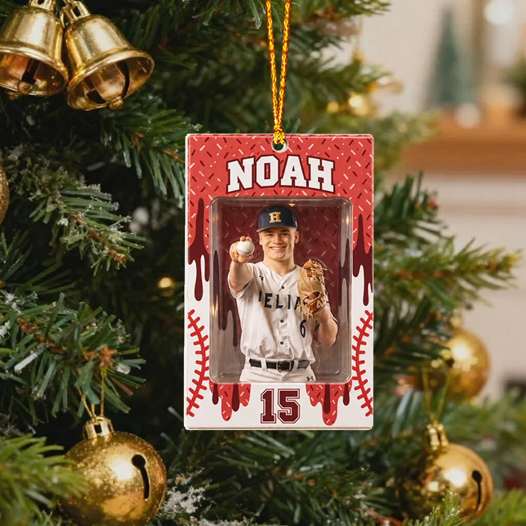 Love Baseball - Personalized Baseball Premium 3D Ornament
