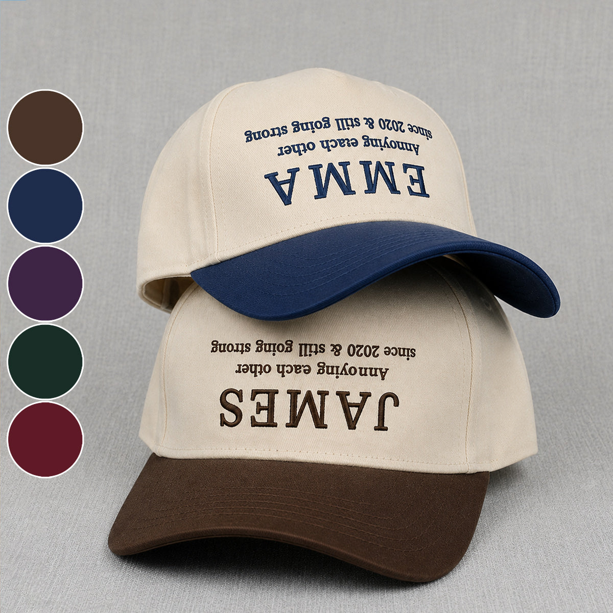 Seit wir uns ärgern & immer noch stark - Personalisierte Paar Classic Cap