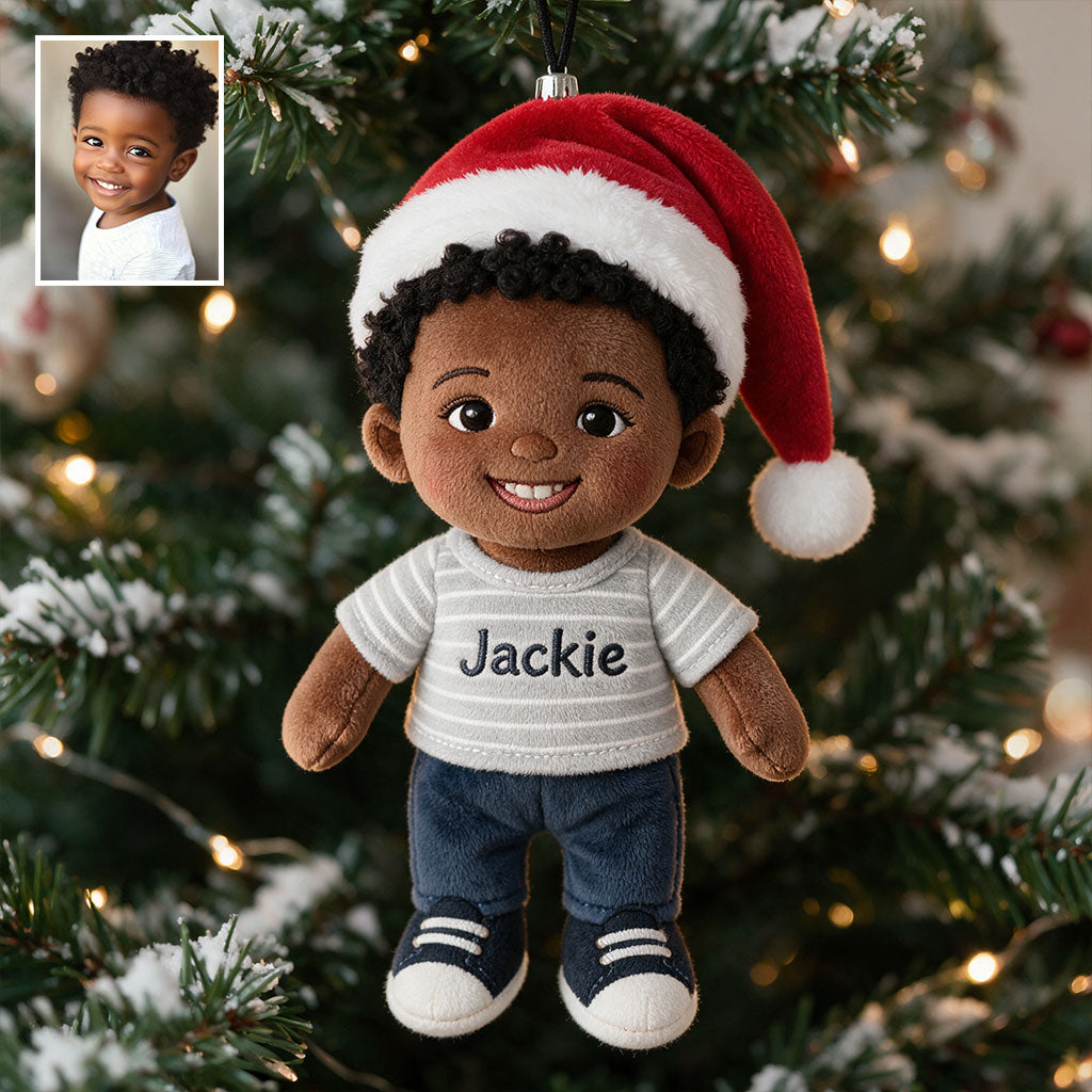 Little Christmas - Personalized Kid Plush Ornament