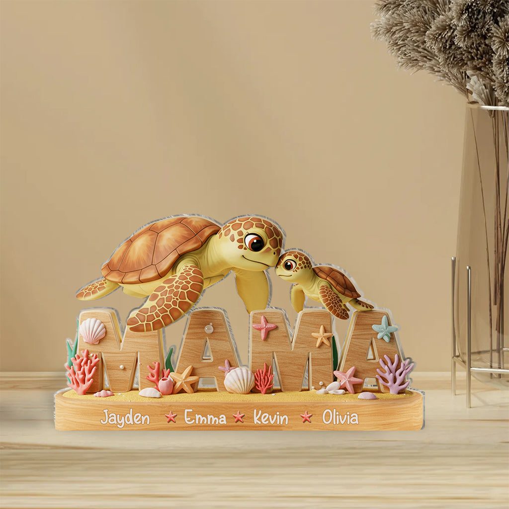 We Love You - Personalized Mother Custom Shaped Acrylic Plaque