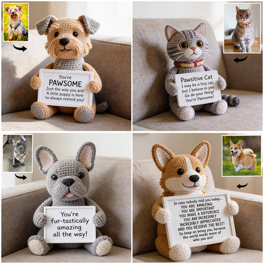 Geschenk zur emotionalen Unterstützung – Personalisiertes Kissen in Hundeform aus Kunstfell
