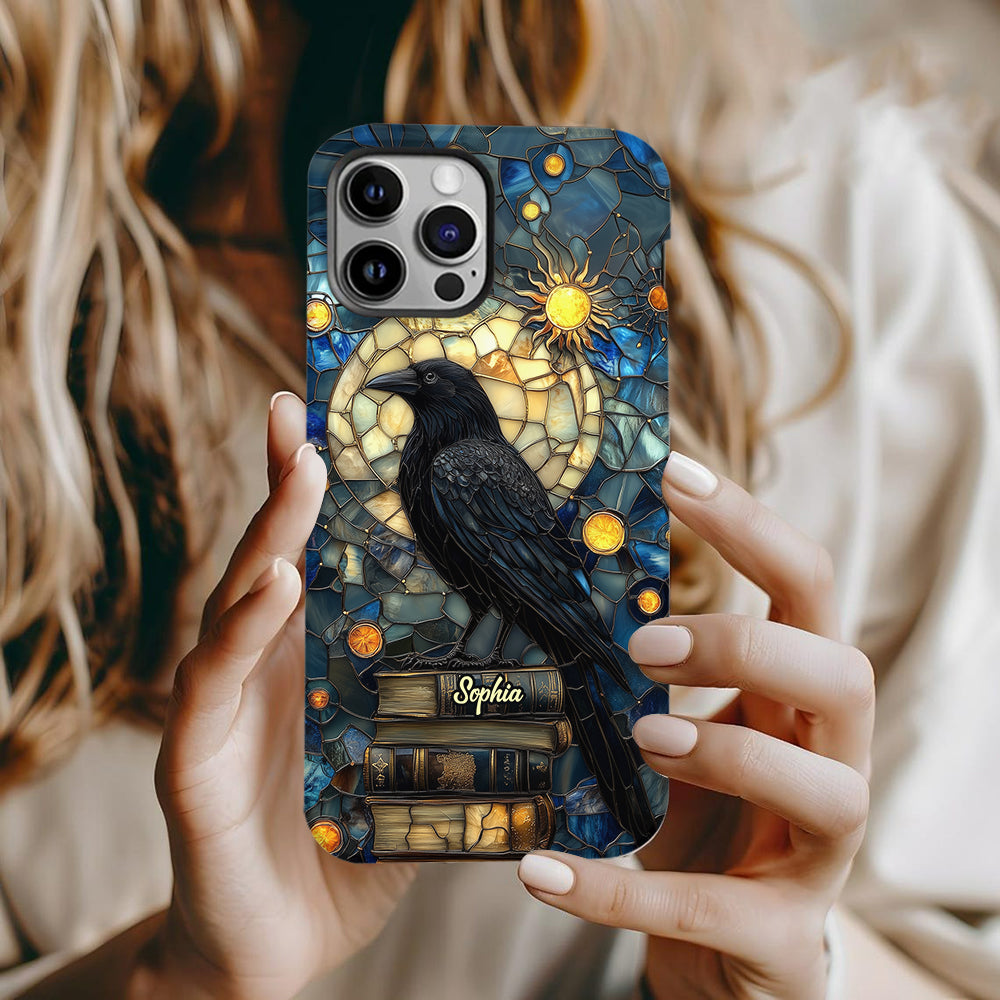 Raven Book Club - Coque de téléphone personnalisée avec livre intégral