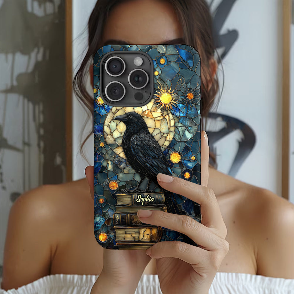 Raven Book Club - Coque de téléphone personnalisée avec livre intégral