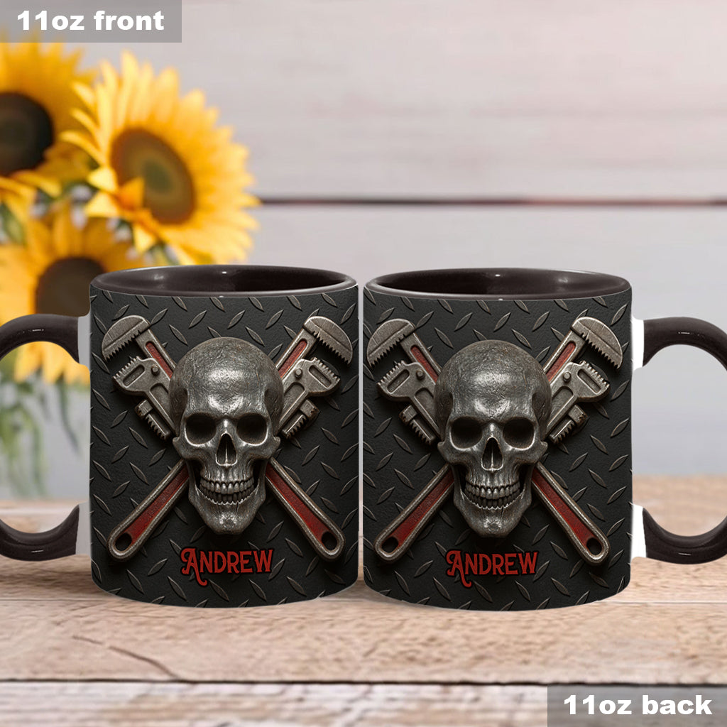 Mug personnalisé « Squelette Plombier » - Cadeau original pour plombier