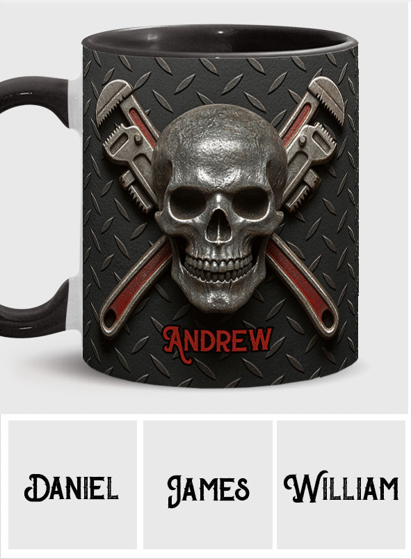 Mug personnalisé « Squelette Plombier » - Cadeau original pour plombier