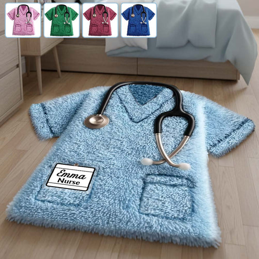 Meilleure infirmière du monde - Tapis de sol antidérapant personnalisé pour infirmière