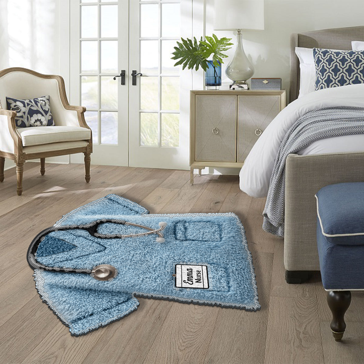 Meilleure infirmière du monde - Tapis de sol antidérapant personnalisé pour infirmière