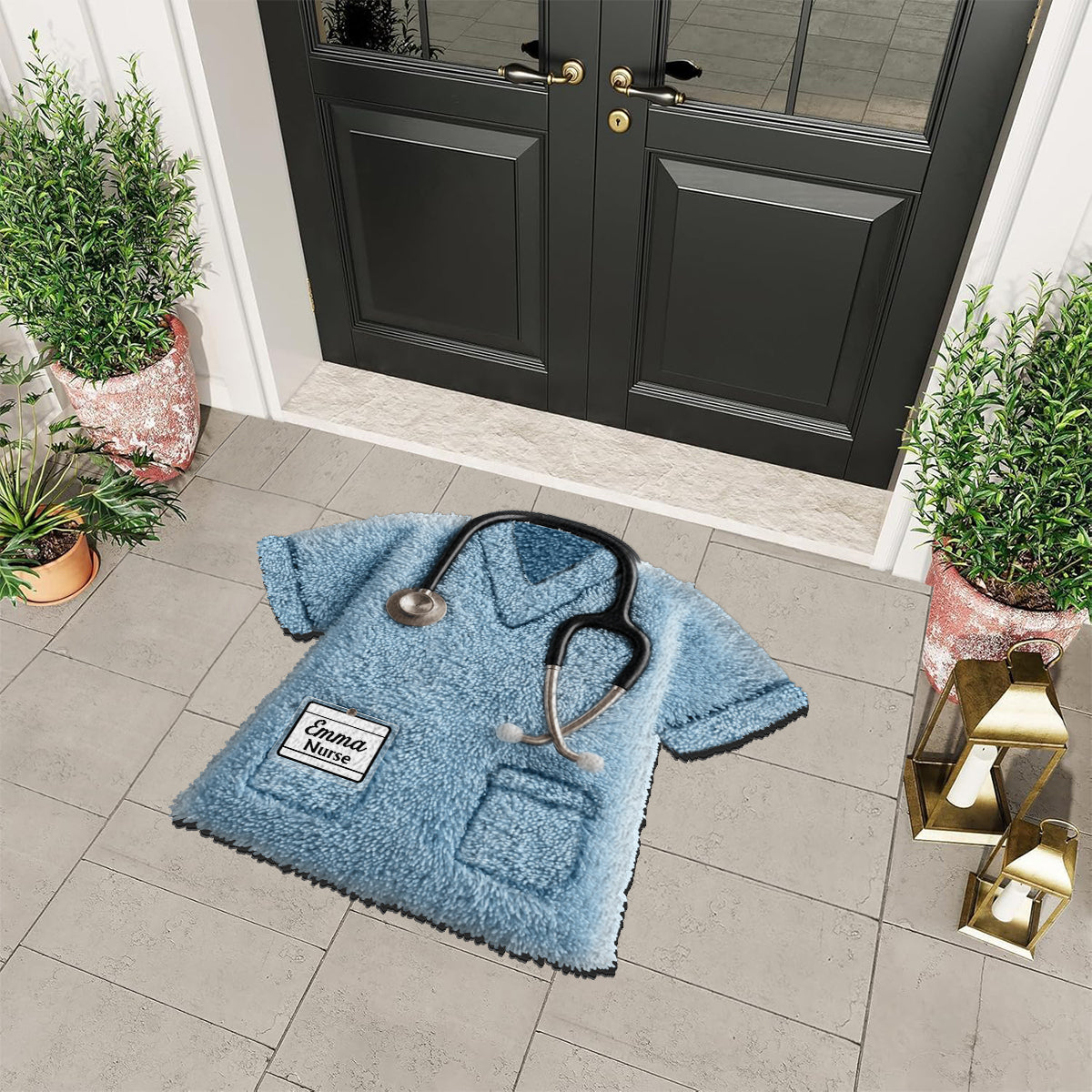 Meilleure infirmière du monde - Tapis de sol antidérapant personnalisé pour infirmière