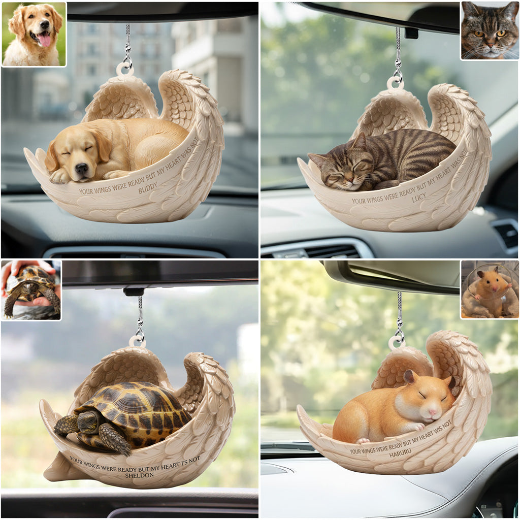 Cadeau personnalisé pour une personne ayant perdu son animal de compagnie - Ornement de voiture personnalisé en forme de chien