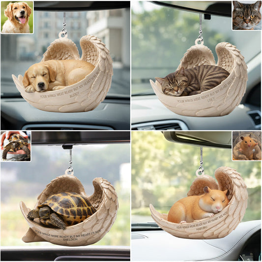 Cadeau personnalisé pour une personne ayant perdu son animal de compagnie - Ornement de voiture personnalisé en forme de chien