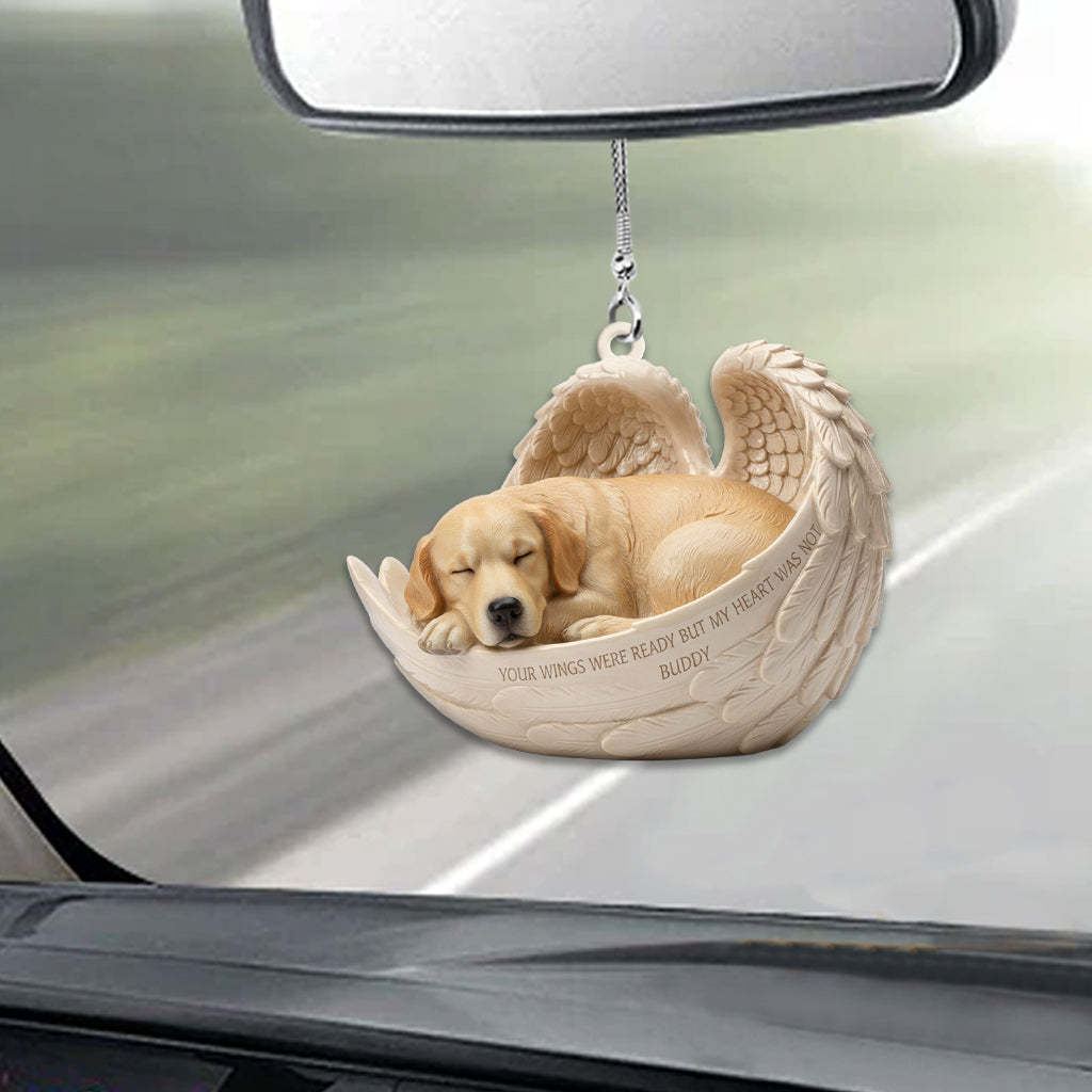 Cadeau personnalisé pour une personne ayant perdu son animal de compagnie - Ornement de voiture personnalisé en forme de chien