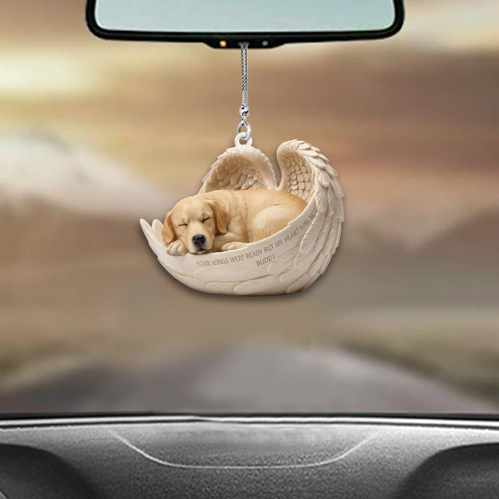 Cadeau personnalisé pour une personne ayant perdu son animal de compagnie - Ornement de voiture personnalisé en forme de chien