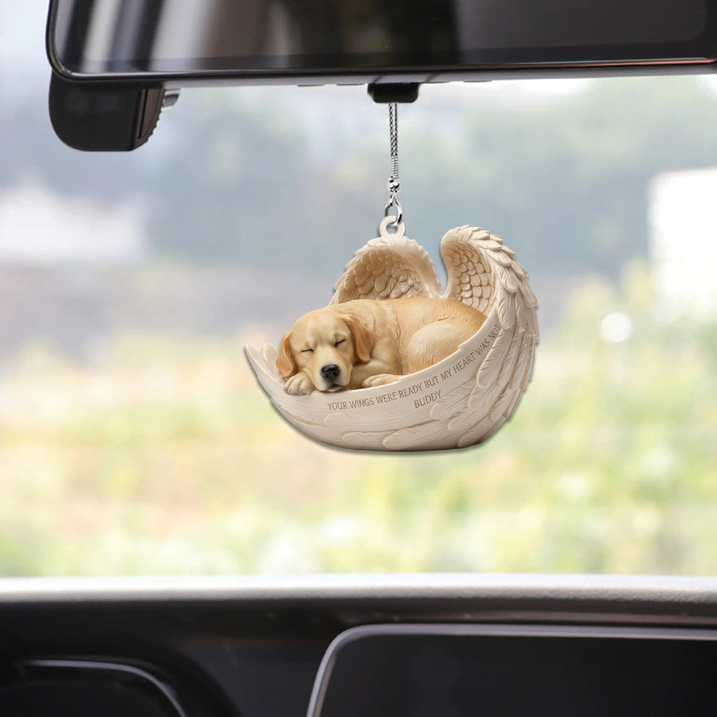 Cadeau personnalisé pour une personne ayant perdu son animal de compagnie - Ornement de voiture personnalisé en forme de chien