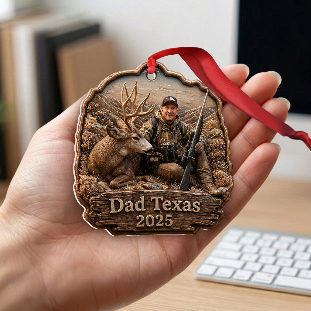 Geschenk für Jäger - Personalisierte Premium 3D Ornament