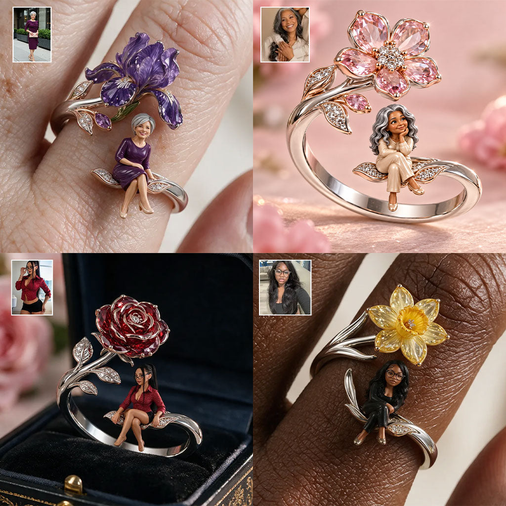 Gestalte deine Lieblingsblume - Personalisierbarer Ring für Selbstliebe