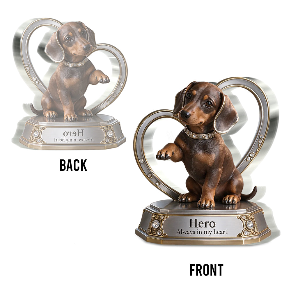 Cadeau Personnalisé pour Amoureux des Chiens - Portrait de Animal de Compagnie, Cadeau Unique pour Parents de Chiens, Mémorial pour Animaux, Plaque Acrylique Personnalisée