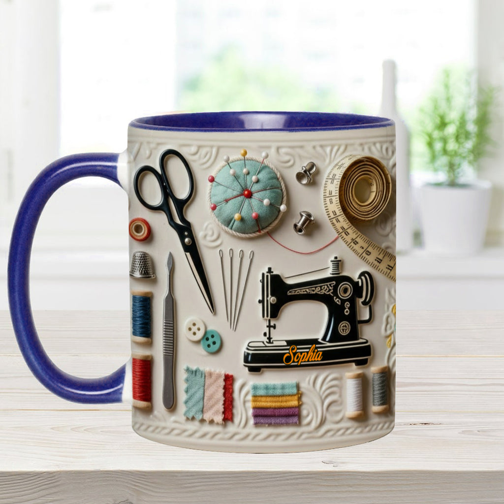 Mug personnalisé « J’adore coudre »