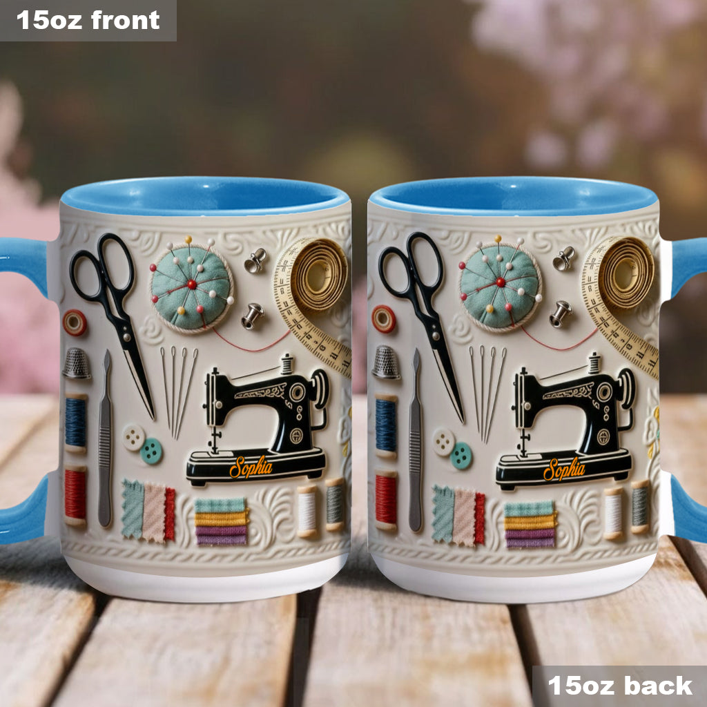 Mug personnalisé « J’adore coudre »