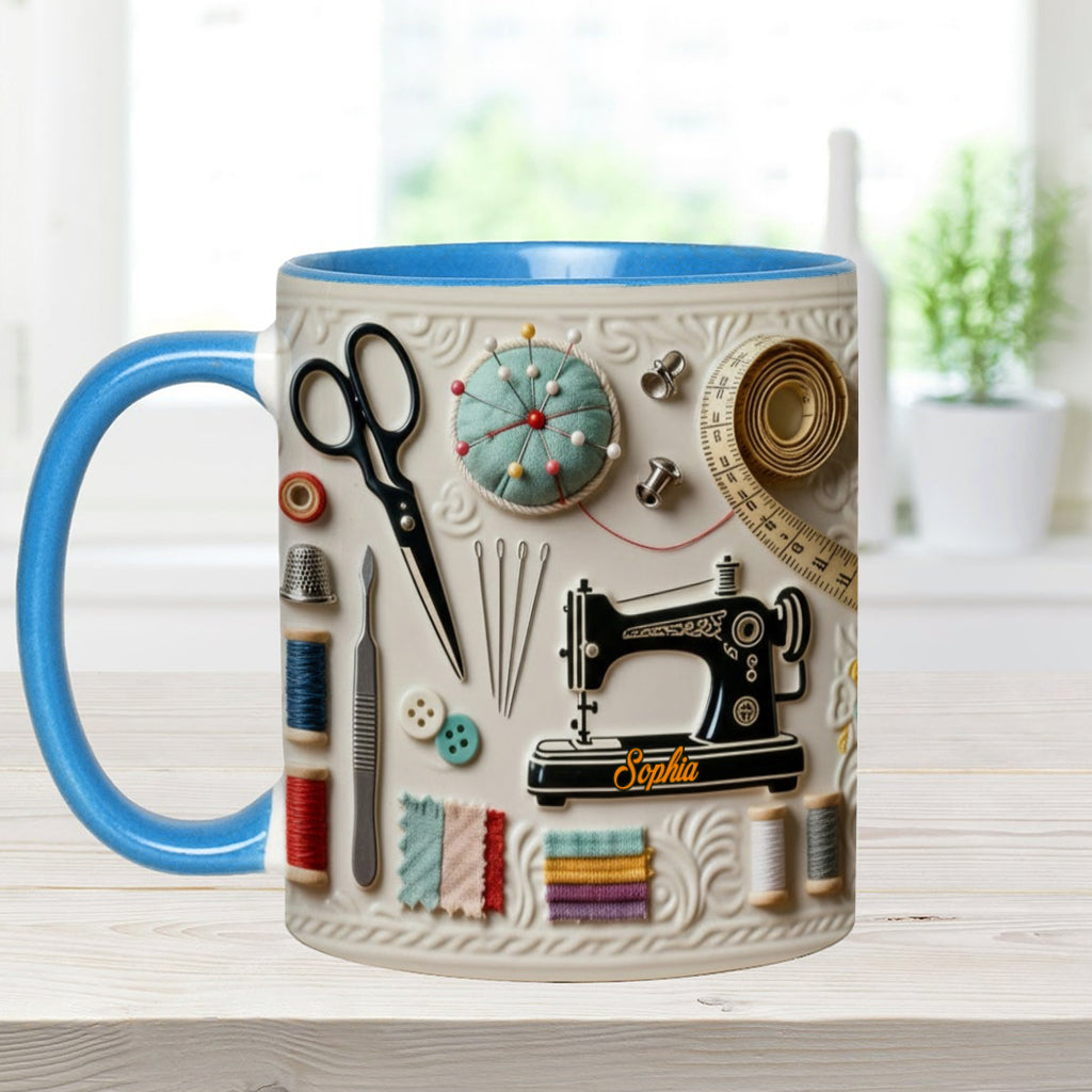 Mug personnalisé « J’adore coudre »