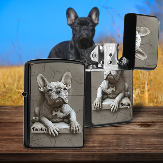 Französische Bulldogge - Personalisierter Feuerzeug für Französische Bulldogge