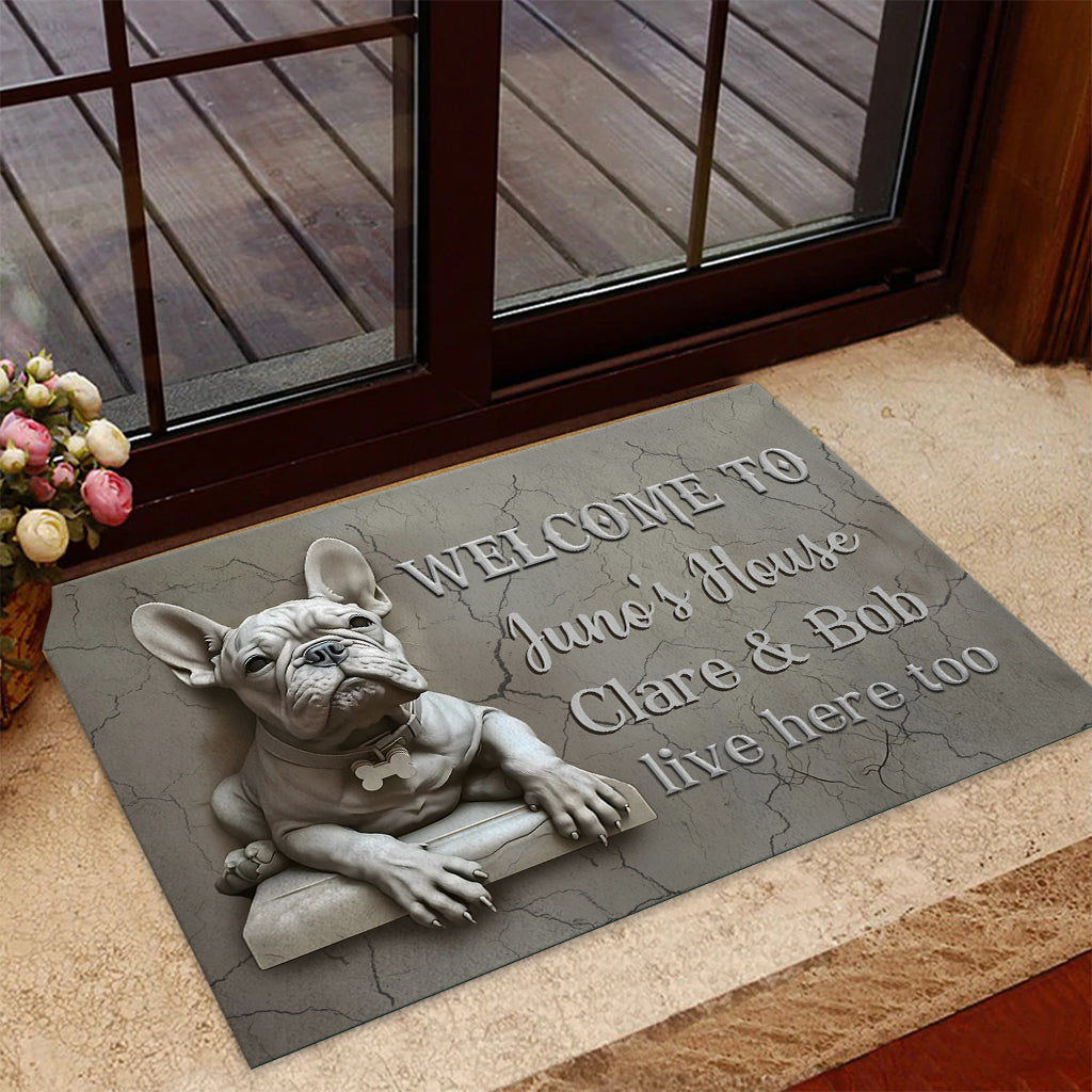 French Bulldog - Personalized French Bulldog Doormat