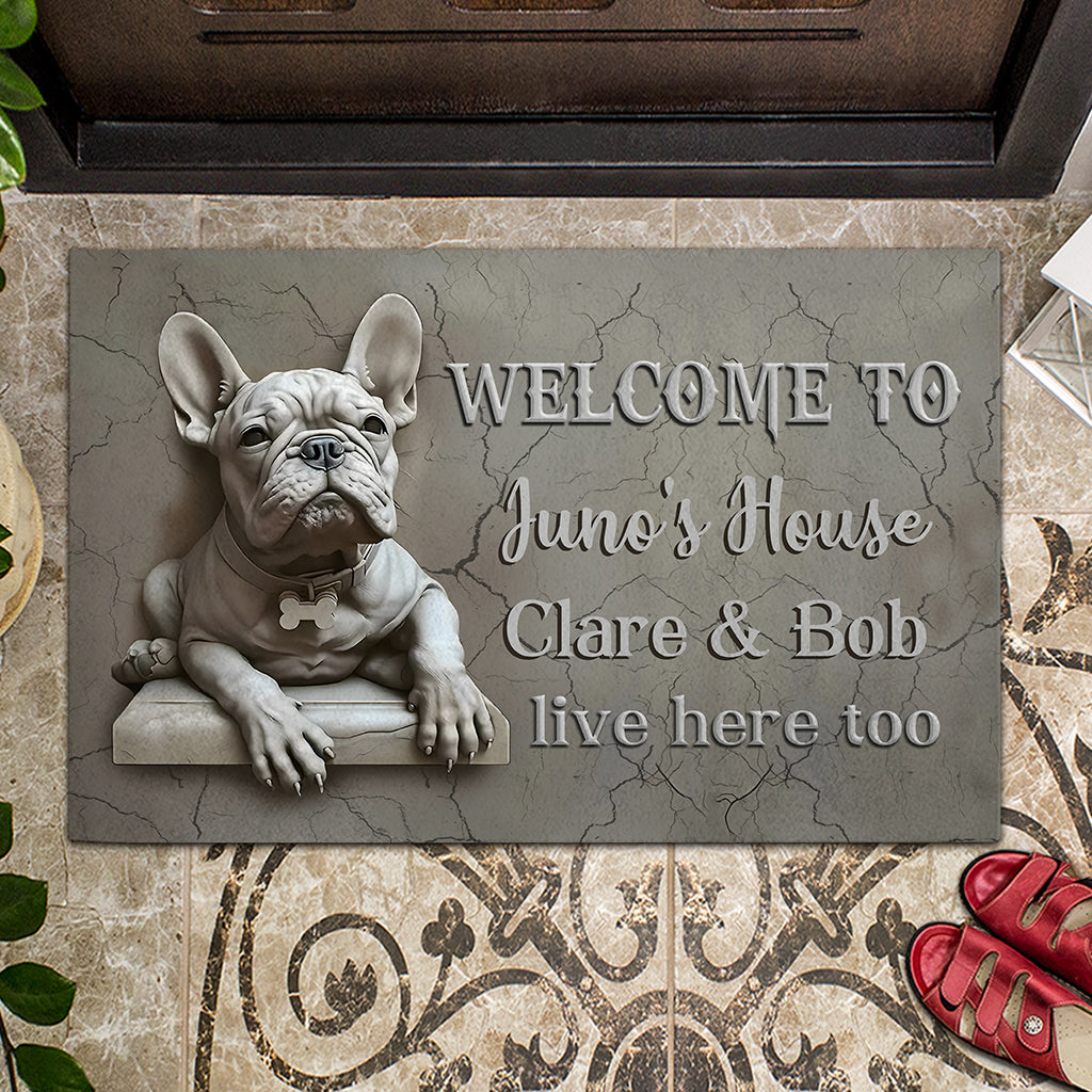 French Bulldog - Personalized French Bulldog Doormat