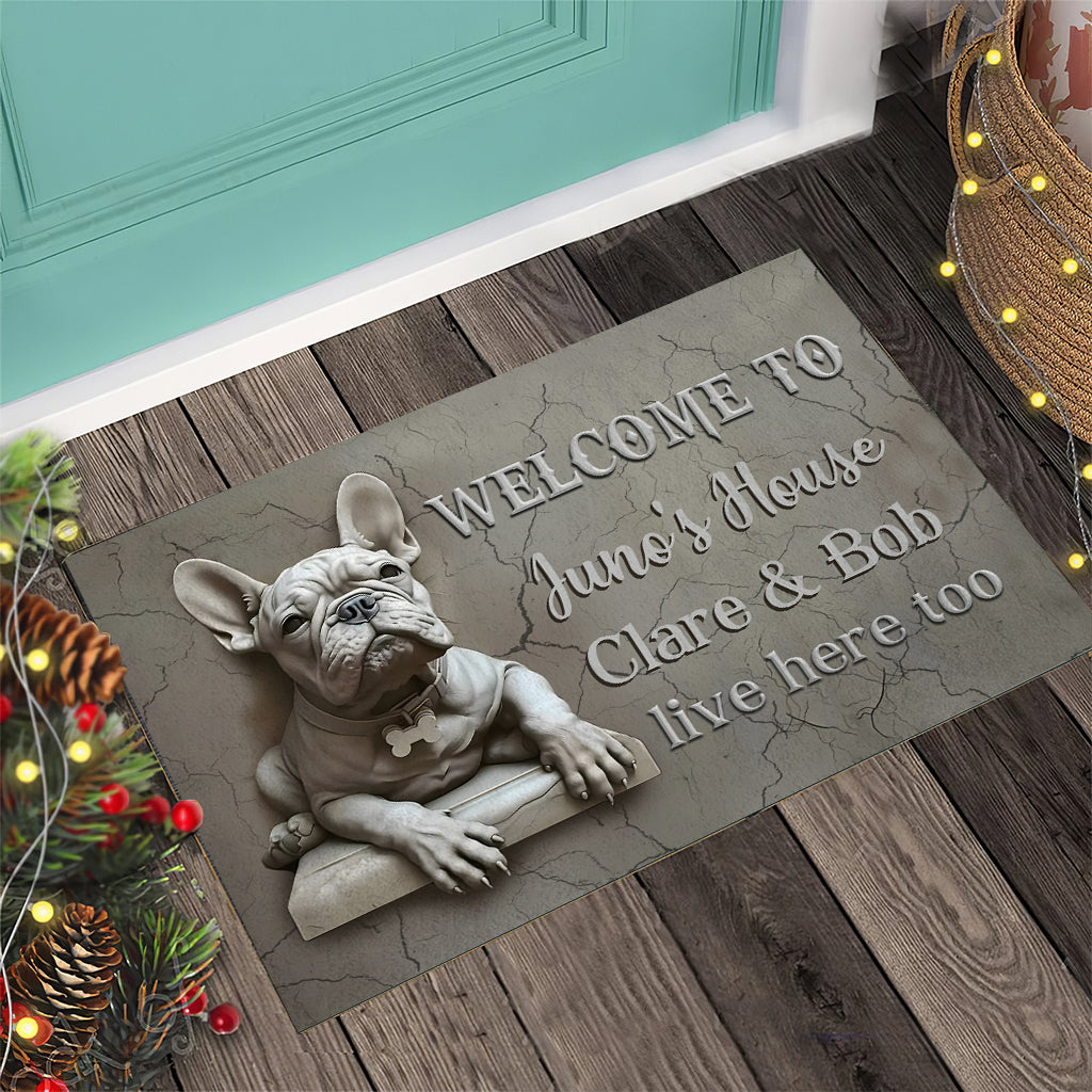 French Bulldog - Personalized French Bulldog Doormat
