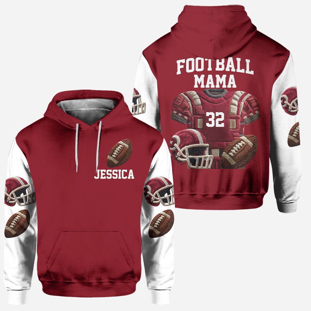 Stolze Fußball-Mama, Oma,... – Personalisierter Fußball-Hoodie und Leggings