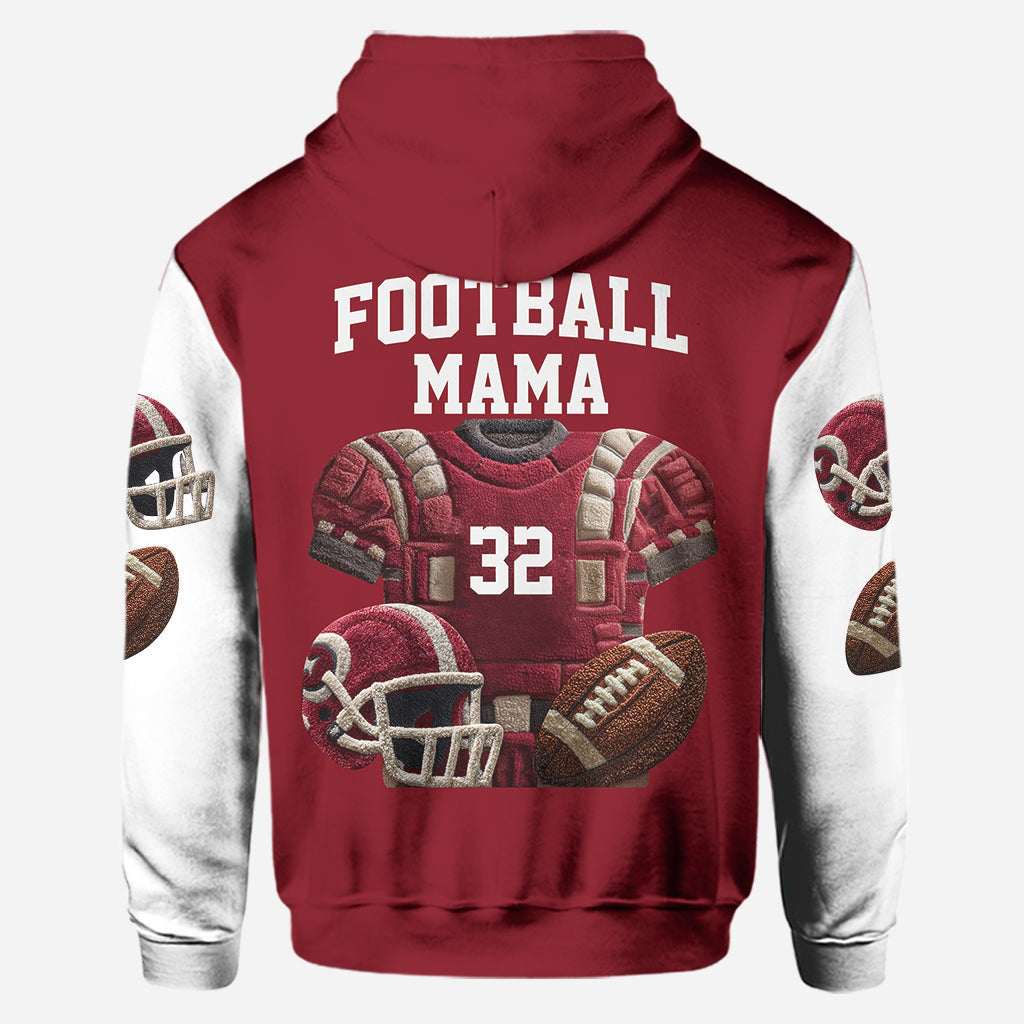Stolze Fußball-Mama, Oma,... – Personalisierter Fußball-Hoodie und Leggings